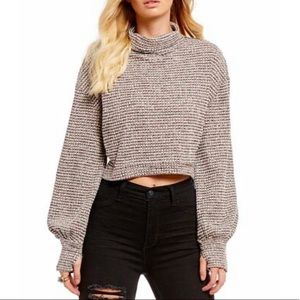 Free People Cropped Thermal Top